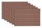 DII® Tango Red Pvc Micro Stripe Placemat (Set of 6)